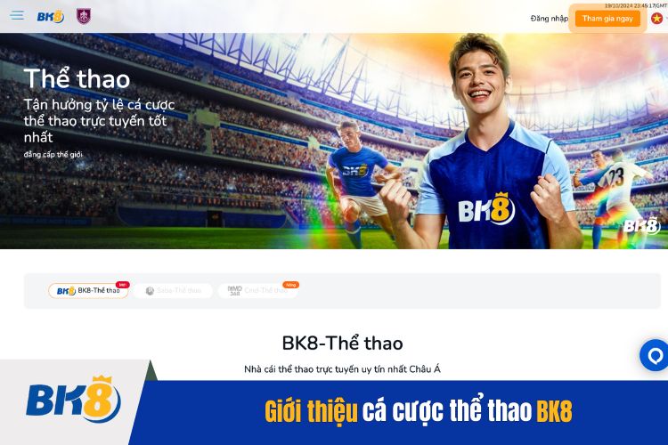 Giới thiệu sơ lược về trang cá cược thể thao BK8