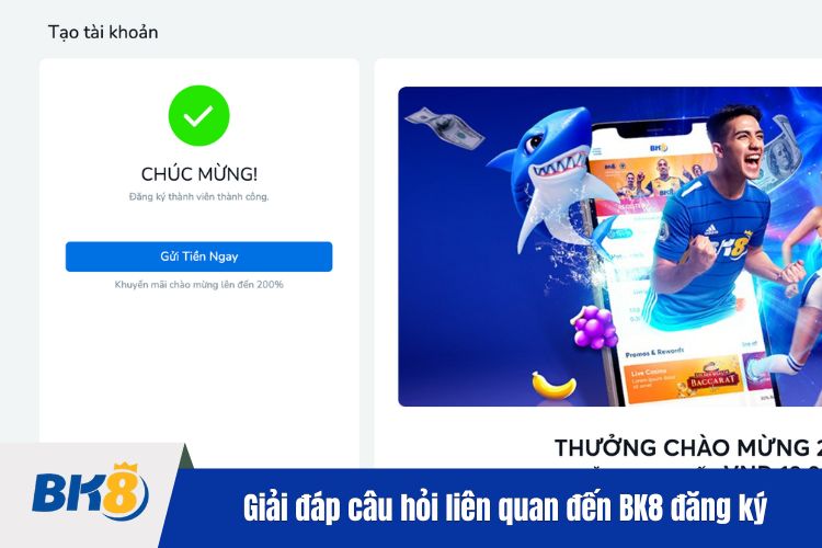 Giải đáp một vài câu hỏi liên quan đến quy trình BK8 đăng ký