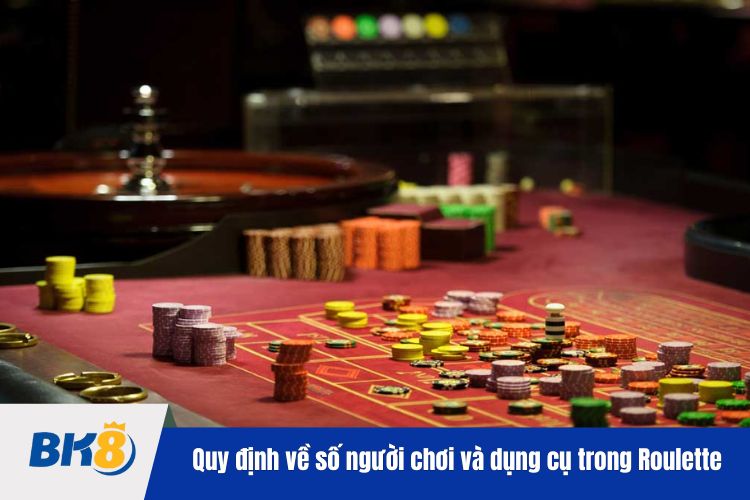 Quy định về số người chơi và dụng cụ trong Roulette